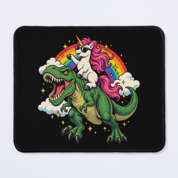 Item preview, Cool Unicorn Riding a T-Rex designed and sold by Gabriela Mihai.