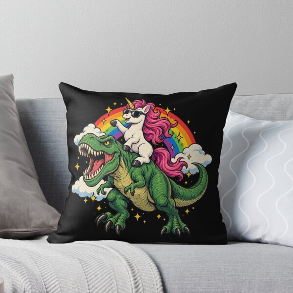 Item preview, Cool Unicorn Riding a T-Rex designed and sold by Gabriela Mihai.