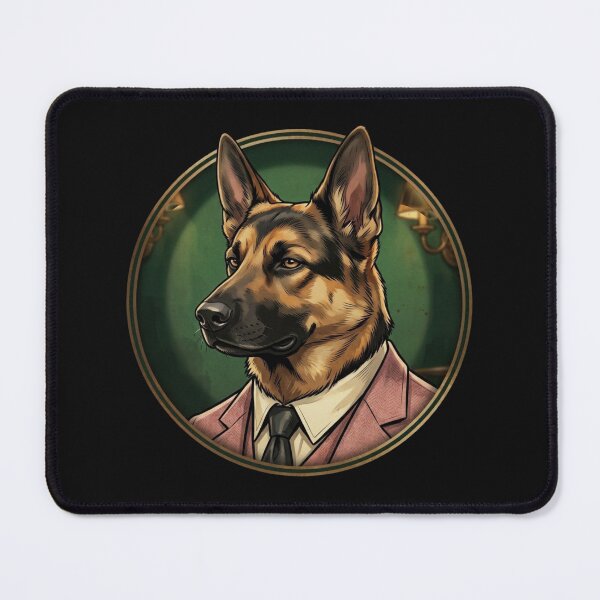 Item preview, a German Shepherd as a 1920s speakeasy gangster designed and sold by 123ks.