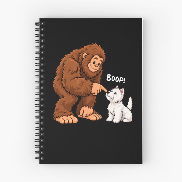 Item preview, Bigfoot and West Highland White Terrier Boop Fun Design Sasquatch designed and sold by rafaeltto.
