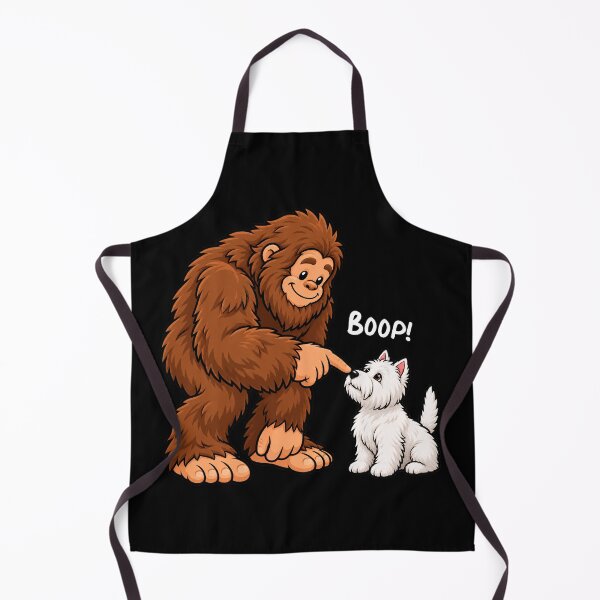 Item preview, Bigfoot and West Highland White Terrier Boop Fun Design Sasquatch designed and sold by rafaeltto.