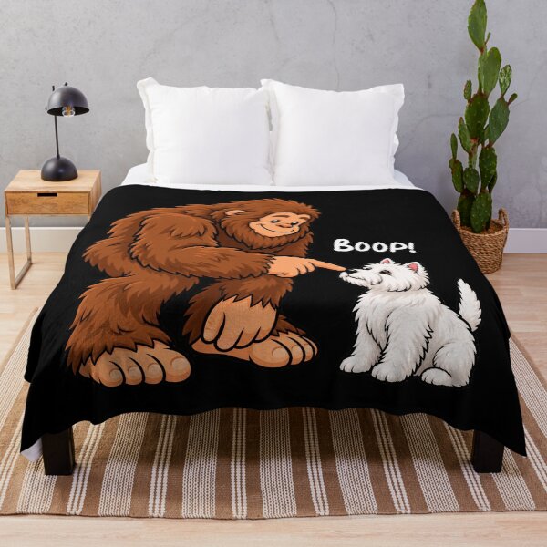 Item preview, Bigfoot and West Highland White Terrier Boop Fun Design Sasquatch designed and sold by rafaeltto.