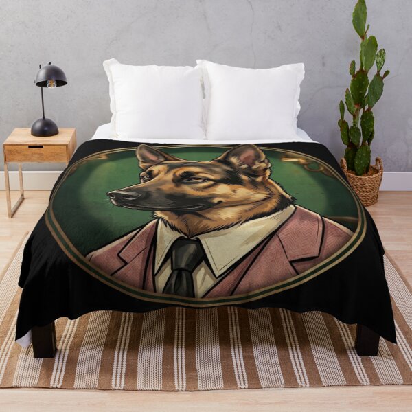 Item preview, a German Shepherd as a 1920s speakeasy gangster designed and sold by 123ks.