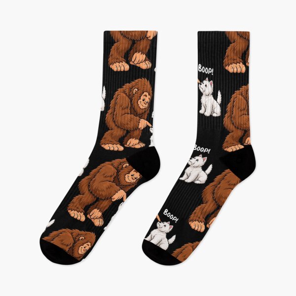 Item preview, Bigfoot and West Highland White Terrier Boop Fun Design Sasquatch designed and sold by rafaeltto.