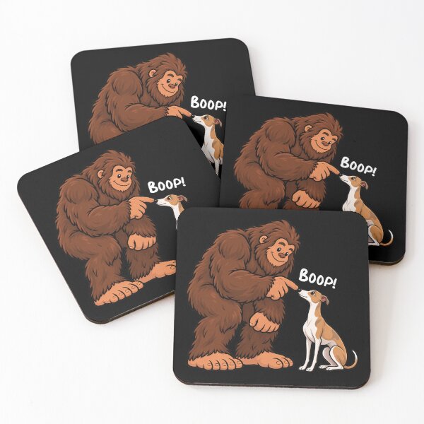 Item preview, Bigfoot and Whippet Boop Fun Design Sasquatch designed and sold by rafaeltto.