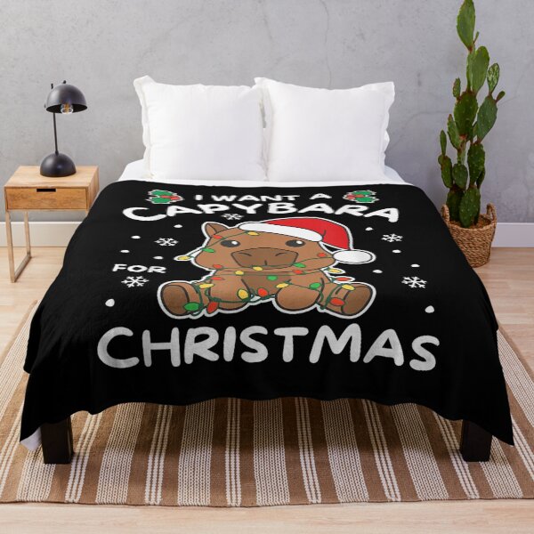 Item preview, Cute Christmas Capybara Wearing Santa Hat – Funny Holiday Capybara designed and sold by BASKF.