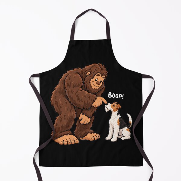 Item preview, Bigfoot and Wire Fox Terrier Boop Fun Design Sasquatch designed and sold by rafaeltto.