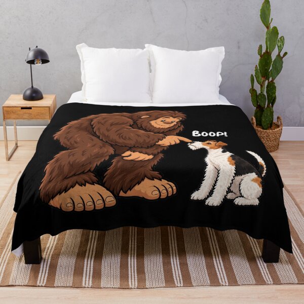 Item preview, Bigfoot and Wire Fox Terrier Boop Fun Design Sasquatch designed and sold by rafaeltto.