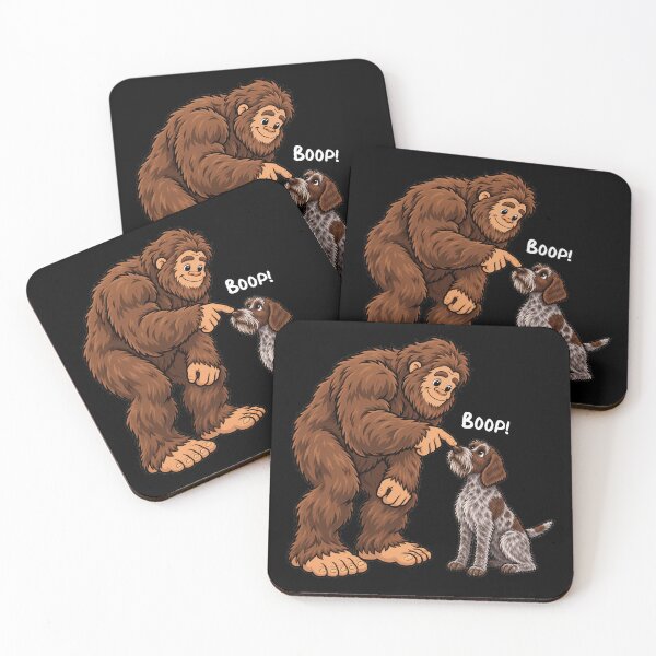 Item preview, Bigfoot and Wirehaired Pointing Griffon Boop Fun Design Sasquatch designed and sold by rafaeltto.