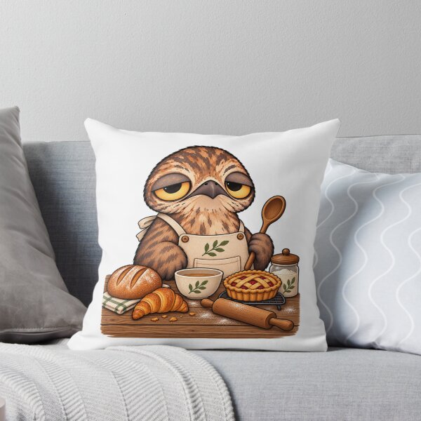 Item preview, Sleepy Potoo Bird Baker | Cute Baking Bread Pie Cozy Kitchen Gift designed and sold by MrDev.