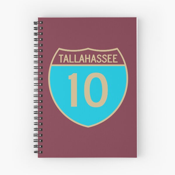 Item preview, I-10 Tallahassee Interstate Sign in Turquoise, Garnet, and Gold designed and sold by Karate Octopus.