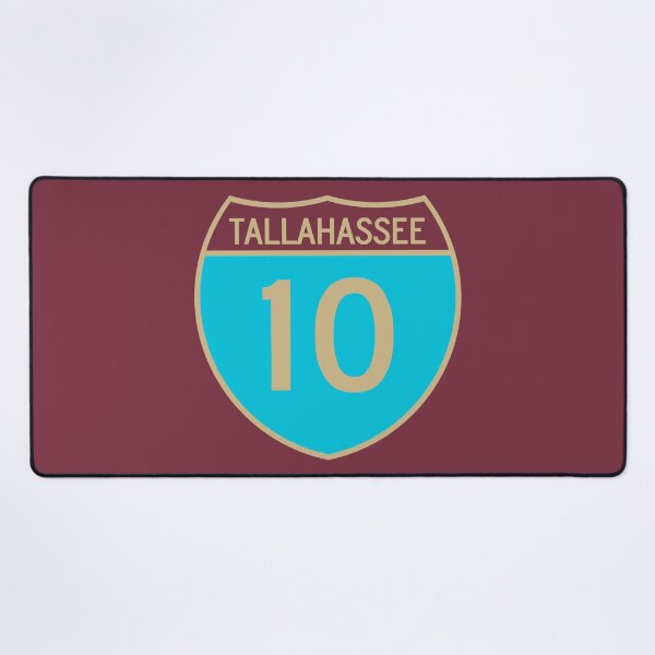 Item preview, I-10 Tallahassee Interstate Sign in Turquoise, Garnet, and Gold designed and sold by Karate Octopus.