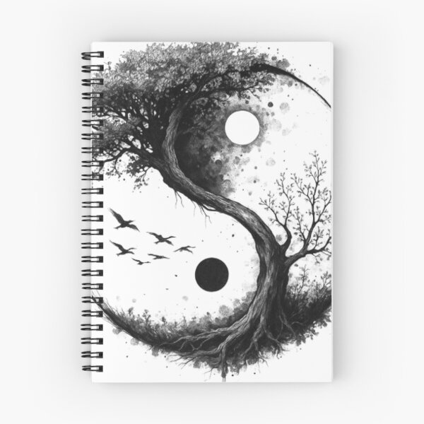 Item preview, Yin Yang Tree of Life Ink Artwork designed and sold by RisingSunStyle.