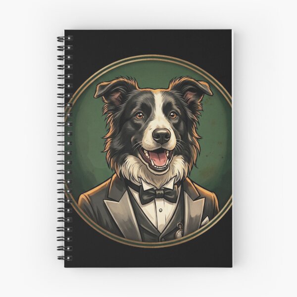 Item preview, Border Collie as a 1920s speakeasy gangster designed and sold by 123ks.