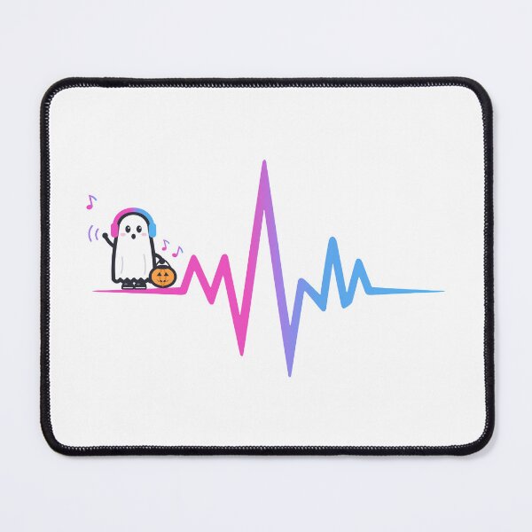 Item preview, Boo-ing the Beat Cute Ghost With Headphones designed and sold by FMV FIT Radio Store.