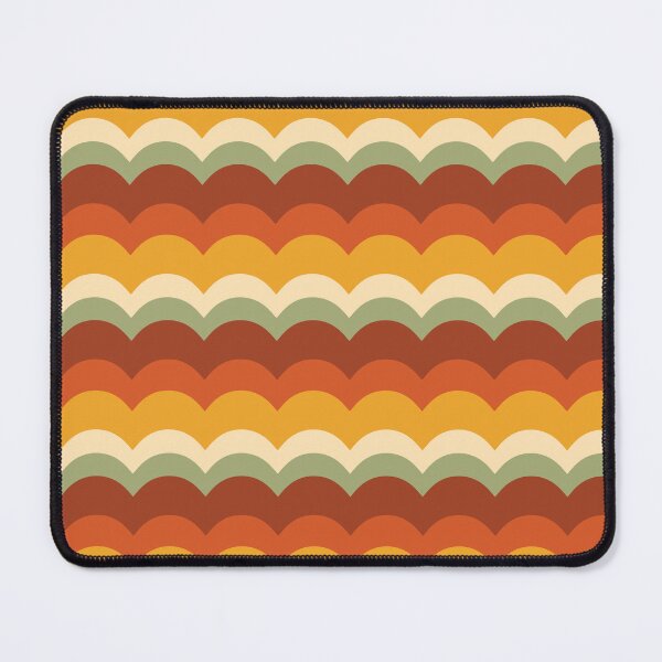 Item preview, Boho Sunset Waves – Mid-Century Scalloped Geometric Pattern designed and sold by Frohyou.