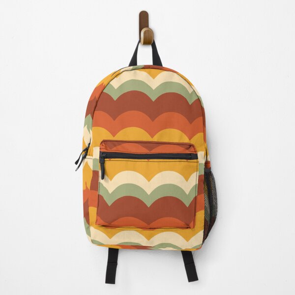 Item preview, Boho Sunset Waves – Mid-Century Scalloped Geometric Pattern designed and sold by Frohyou.