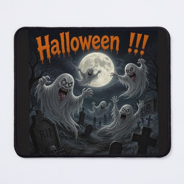 Item preview, HALLOWEEN UGLY GHOSTS IN CEMETERY designed and sold by Alwaysready!!!.