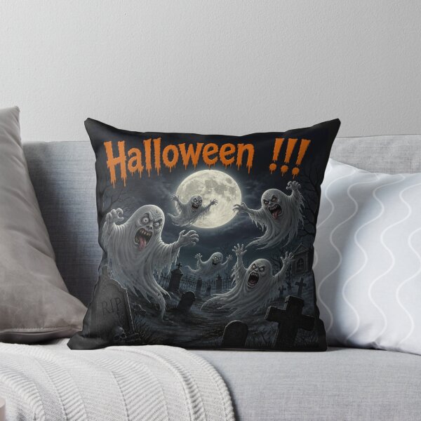 Aperçu de l'œuvre HALLOWEEN UGLY GHOSTS IN CEMETERY créée et vendue par Alwaysready!!!.