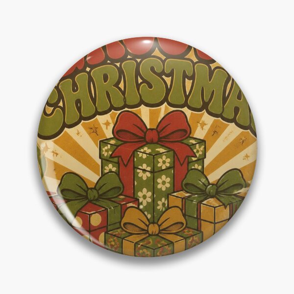 Item preview, Groovy Christmas Presents Retro Art designed and sold by SunnyDesign82.