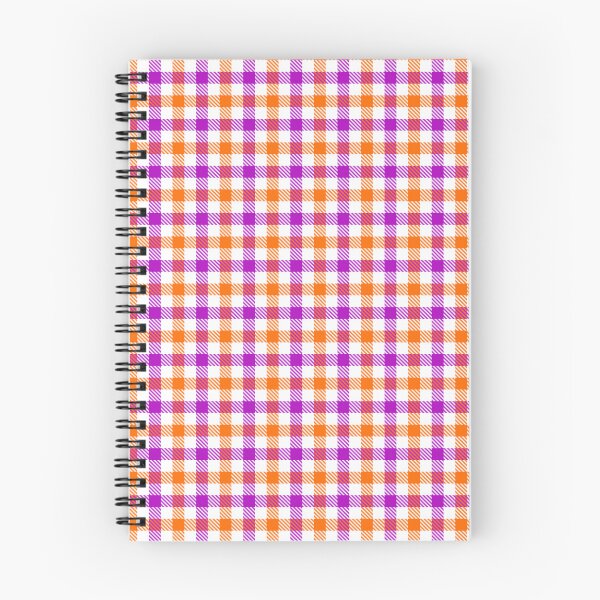 Item preview, Purple And Orange On White Gingham Check   designed and sold by PatternTitan.