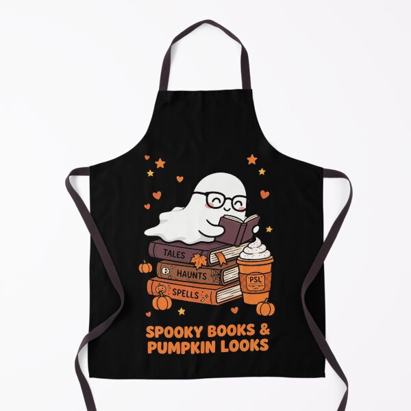 Item preview, Spooky Books & Pumpkin Looks Cute Ghost Reading Tales Spells PSL Coffee Fall Halloween designed and sold by Danh Style.