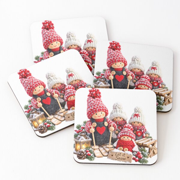 Item preview, Cozy Winter Gnom Cute Nordic Holiday Gnome & Doll Chri designed and sold by HoMya.
