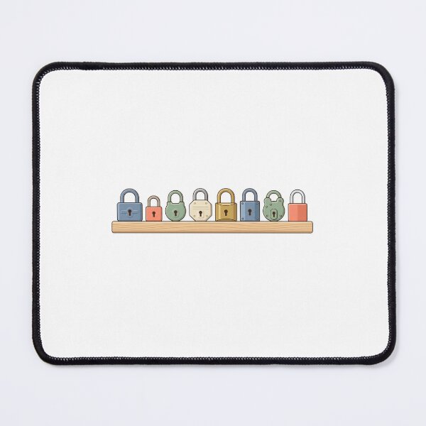 Item preview, Padlock Collection Shelf Display - Locksport Collector Poster designed and sold by Node & Switch.
