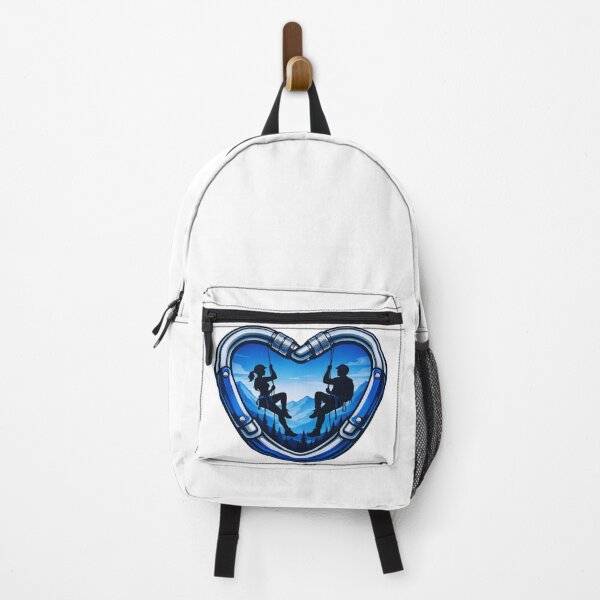 Item preview, Heart Carabiner Climbers Couple Design designed and sold by GabeMountainArt.