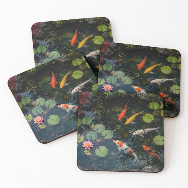 Item preview, Japanese Koi Pond In The Lake Lily Garden designed and sold by BetweenForms.