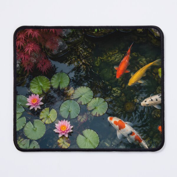 Item preview, Japanese Koi Pond In The Lake Lily Garden designed and sold by BetweenForms.