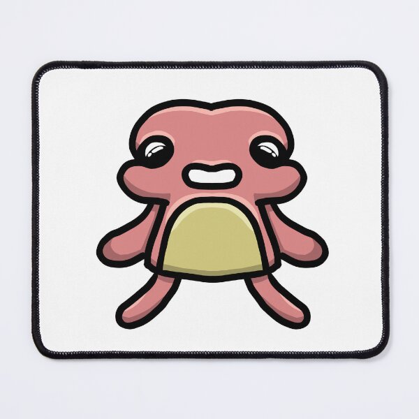 Item preview, Cute Chubby Blob Creature Pink – Kawaii Sticker Art designed and sold by davidmalec.