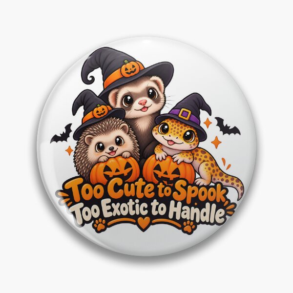 Item preview, Too Cute to Spook Too Exotic to Handle – Halloween Exotic Animal Vet designed and sold by Bettybee00.