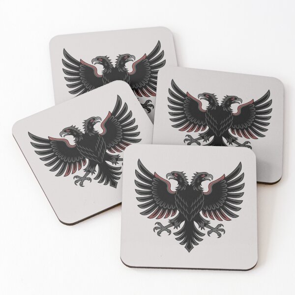 Item preview, Águila bicéfala albanesa oscura y agresiva en un estilo urbano underground moderno. designed and sold by 123ks.