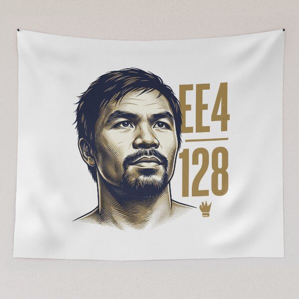 Item preview, Retro Manny Pacquiao Boxing Legend Engraved Portrait Graphic designed and sold by Designart68.