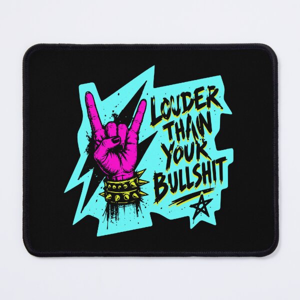 Item preview, Edgy Punk Rock Louder Than Your Bullshit T-Shirt designed and sold by awesome-loob.