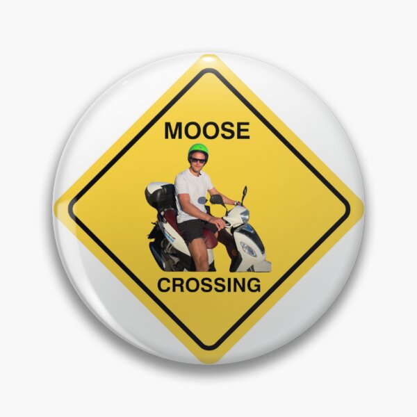 Item preview, Mikko Rantanen Moose Crossing Dallas Stars inspired button-pin-sticker designed and sold by Victoriagreenjewelry.
