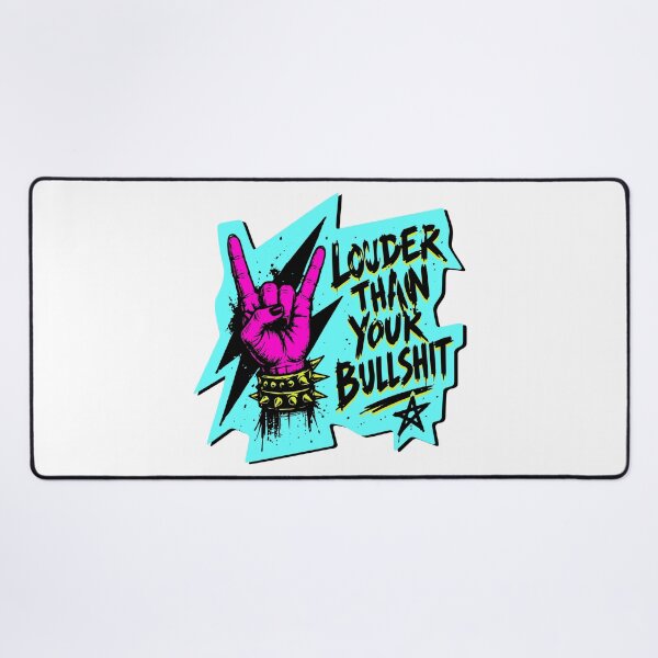 Item preview, Edgy Punk Rock Louder Than Your Bullshit T-Shirt designed and sold by awesome-loob.