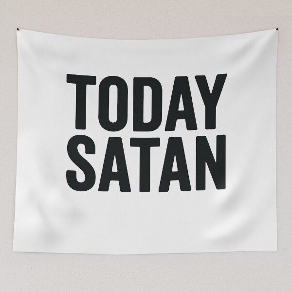 Item preview, Today Satan Crewneck. T-Shirt designed and sold by Designart68.