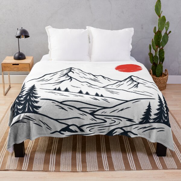 Item preview, Minimalist Mountain Landscape Sunset designed and sold by CreativeNest Prints.