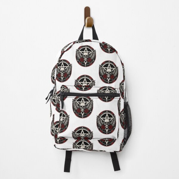 Item preview, White Pentagram Symbol Design with Mystic and Occult Vibes designed and sold by Sonicify.