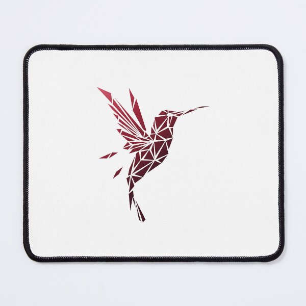 Item preview, Geometric Hummingbird - Burgundy designed and sold by Espyr.Art.