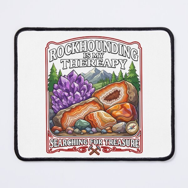 Item preview, Rockhounding Is My Therapy designed and sold by PRINTAZONA.