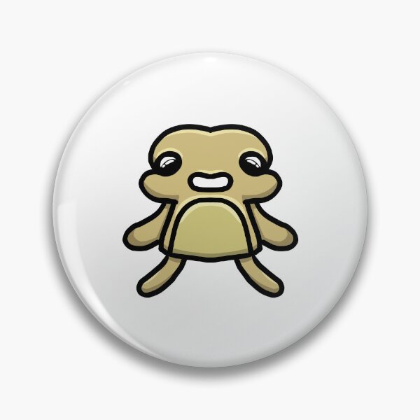 Item preview,  Cute Chubby Blob Creature Tan – Kawaii Sticker Art designed and sold by davidmalec.
