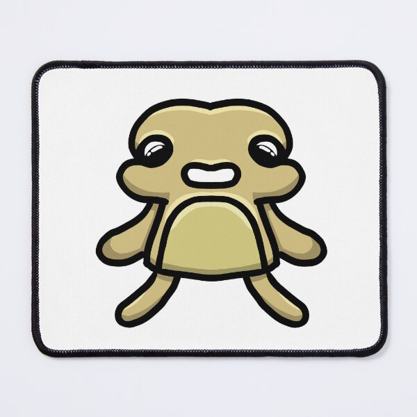 Item preview, Cute Chubby Blob Creature Tan – Kawaii Sticker Art designed and sold by davidmalec.