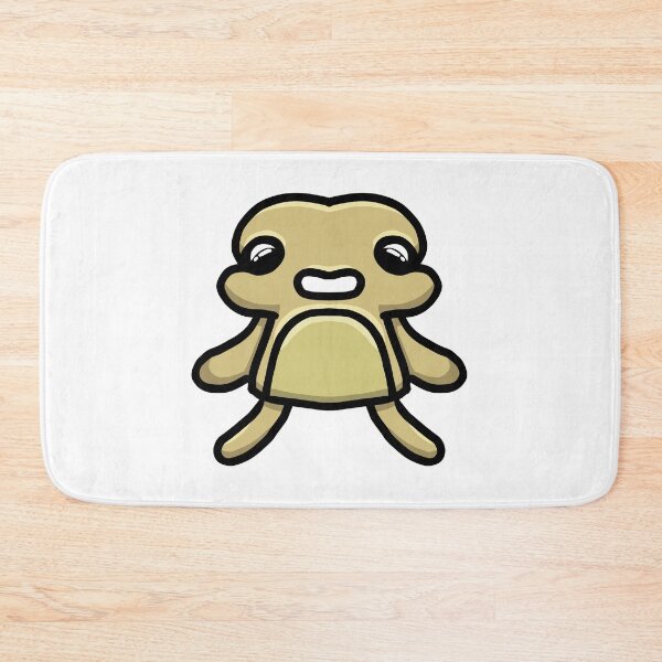 Item preview,  Cute Chubby Blob Creature Tan – Kawaii Sticker Art designed and sold by davidmalec.