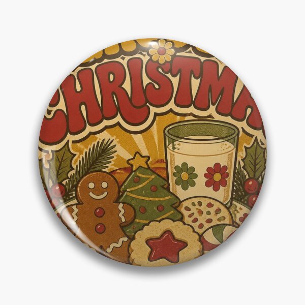 Item preview, Groovy Christmas Cookies Retro Art designed and sold by SunnyDesign82.