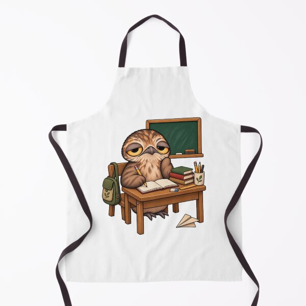 Item preview, Sleepy Potoo Bird Studying | Cute Cozy Student Desk Gift designed and sold by MrDev.