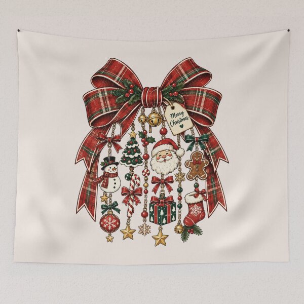 Item preview, Retro Christmas Bow, Polka Dot Christmas, Cute Holiday, Christmas Tree, Vintage Xmas, Girly Christmas, Coquette Holiday, Festive Aesthetic designed and sold by Quiajia.