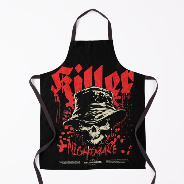 Item preview, Killer Nightmare Skull T-Shirt | Bucket Hat Skeleton Graphic Tee | Dark Horror Streetwear Shirt designed and sold by baretyas.